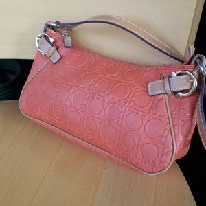 Ferragamo small sherbet orange shoulder bag